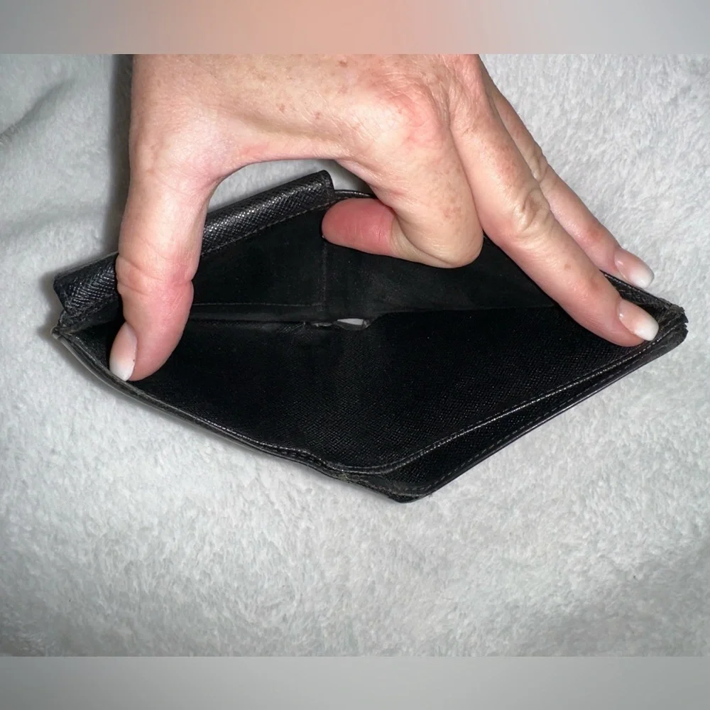 LOUIS VUITTON EPI LEATHER PORTEFEUILLE MARCO BLACK BIFOLD WALLET MADE IN FRANCE